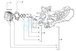 Skipper 125-150cc drawing Cylinder - Piston