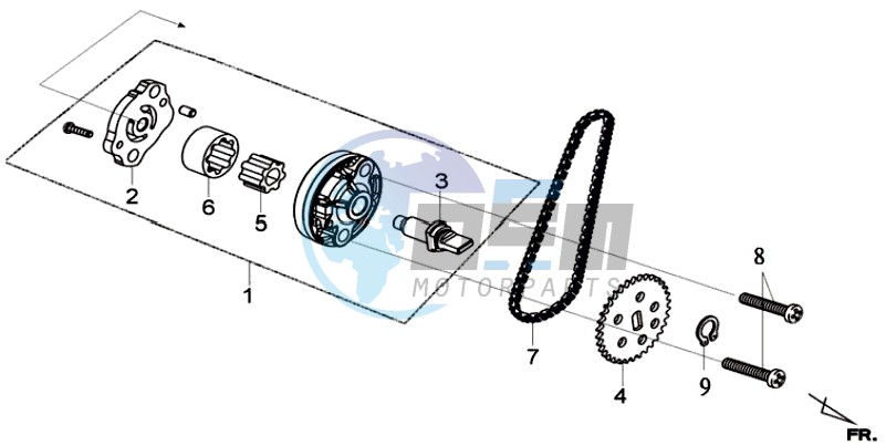 OIL PUMP / V-BELT OIL PUMP