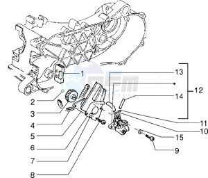 Zip 50 freno a disco drawing Oil pump