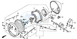 NV400C drawing HEADLIGHT