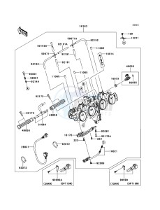 Z750 ZR750LCF UF (UK FA) XX (EU ME A(FRICA) drawing Throttle