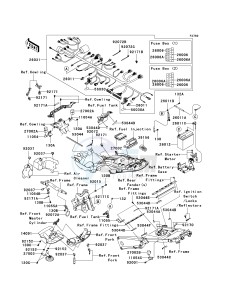 KRF 750 F [TERYX 750 4X4 NRA OUTDOORS] (F8F) C8FA drawing CHASSIS ELECTRICAL EQUIPMENT