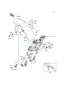 ER-6N_ABS ER650FCF XX (EU ME A(FRICA) drawing Front Fender(s)