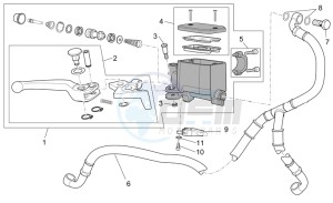 Stelvio 1200 1200 drawing Front master cilinder