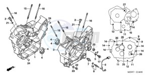 NT700VAA France - (F / ABS) drawing CRANKCASE