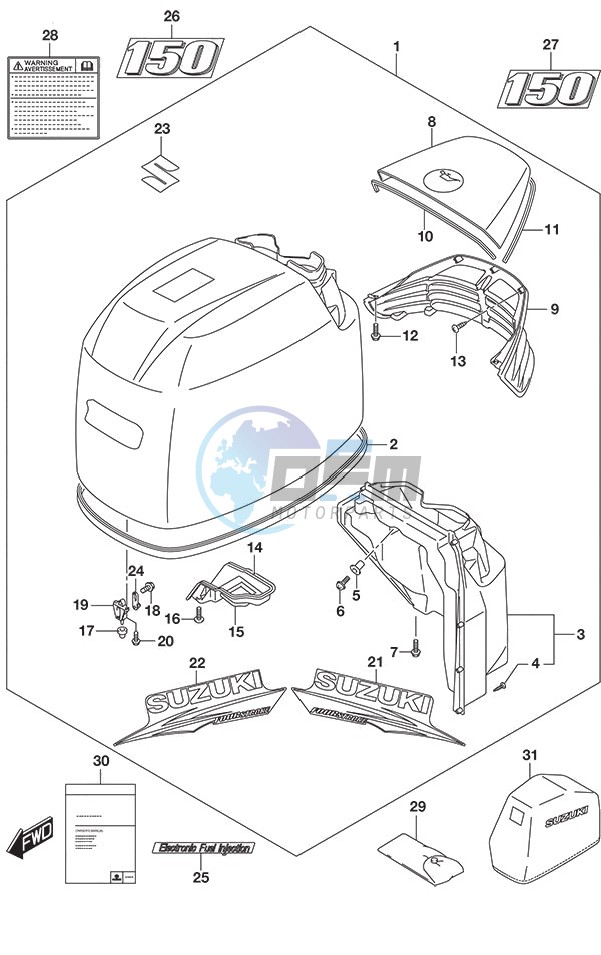 Engine Cover (White)