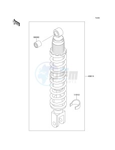 KL 250 D [KLR250] (D15-D19) [KLR250] drawing SHOCK ABSORBER-- S- -