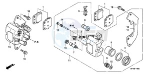 TRX420FPAC TRX420 ED drawing FRONT BRAKE CALIPER