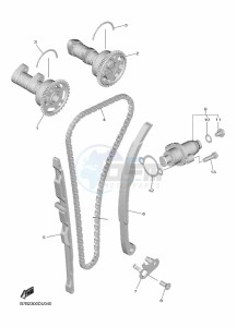 YZ250F (BSB2) drawing CAMSHAFT & CHAIN