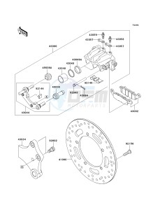 VN 900 D[VULCAN 900 CLASSIC LT] (6F-9F) D7F drawing REAR BRAKE