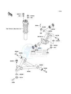 MULE 3010 4x4 KAF620-E5 EU drawing Front Suspension