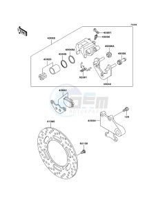 KLE500 KLE500B6F GB XX (EU ME A(FRICA) drawing Rear Brake