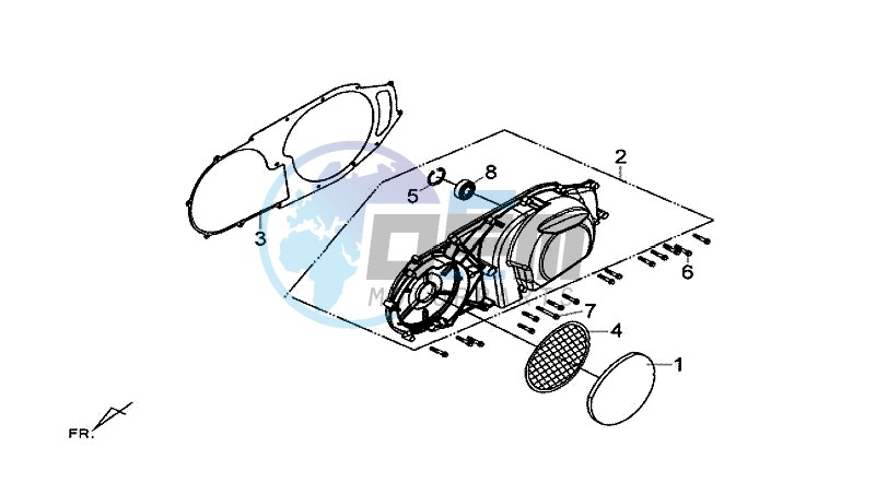 L. CRANK CASE COVER