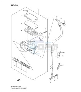 VZ800L1 drawing FRONT MASTER CYLINDER