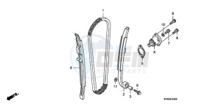 CRF250R9 Australia - (U) drawing CAM CHAIN/TENSIONER