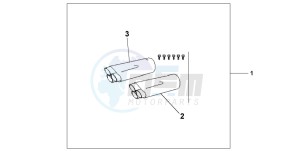 GL1500CD drawing EX PIPE FINISHER