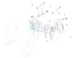 RSV4 1000 RR E4 ABS (EMEA, LATAM) drawing Front brake caliper