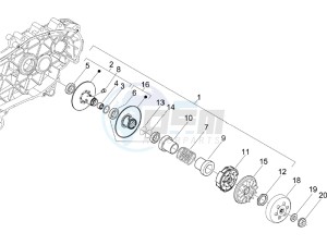 Carnaby 200 4t e3 drawing Driven pulley