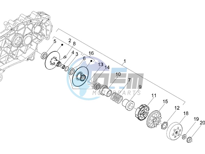 Driven pulley