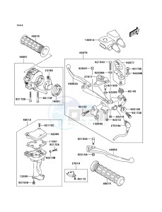 KFX400 KSF400A6F EU drawing Handle Lever