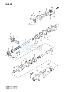 LT-A500F (P24) drawing SECONDARY DRIVE