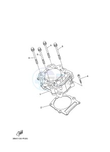 YFM700FWAD YFM700PHF GRIZZLY 700 EPS SPECIAL EDITION (B387) drawing CYLINDER