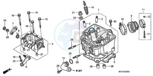 CRF450X9 Europe Direct - (ED) drawing CYLINDER HEAD