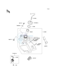 KX 65 A [KX65 MONSTER ENERGY] (A6F - A9FA) A7F drawing FUEL TANK