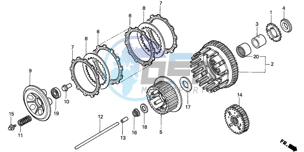 CLUTCH (VT1100CV/VW/V2)