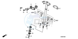 TRX250TEA Australia - (U / EC) drawing STEERING SHAFT