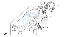 NSR125F drawing SEAT