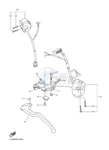 FZ1-S FZ1 FAZER 1000 (1CAM) drawing HANDLE SWITCH & LEVER