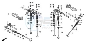 XRV750 AFRICA TWIN drawing CAMSHAFT/VALVE