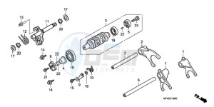 CBF1000A F / CMF drawing GEARSHIFT DRUM