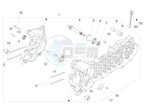 Liberty 50 4T PTT 2009-2017 drawing Crankcase