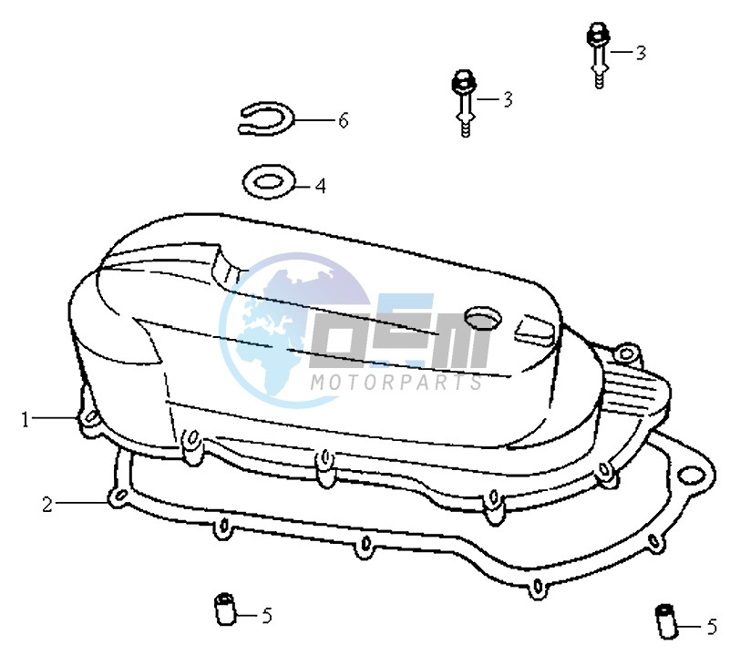 CRANKCASE COVER LEFT