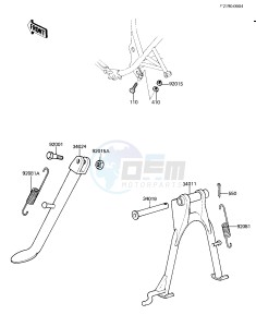 KZ 250 D [CSR] (D2) [CSR] drawing STANDS -- 81 D2- -