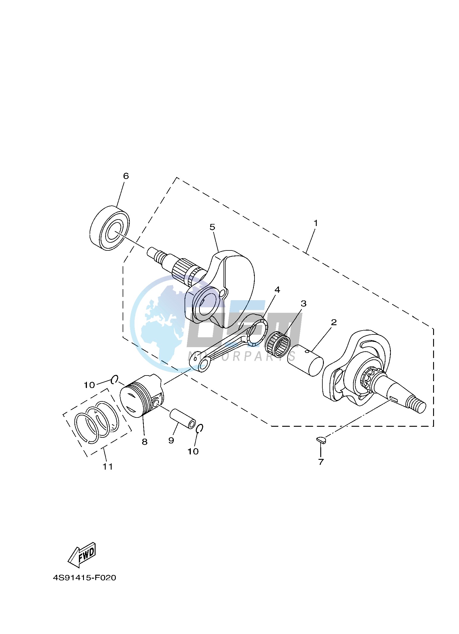 CRANKSHAFT & PISTON