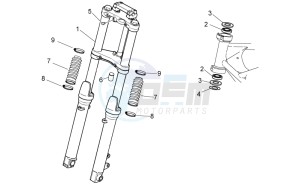 V7 II Stone ABS 750 drawing Front fork I