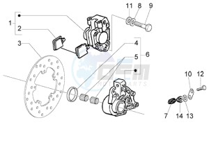 LX 50 2T drawing Disc brake caliper