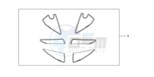 CBR600RR9 Korea - (KO / MK) drawing KIT, RACING STICKER