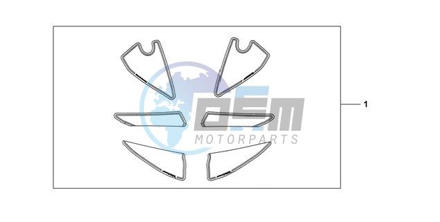 KIT, RACING STICKER