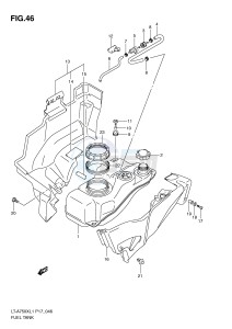 LT-A750X (P17) drawing FUEL TANK