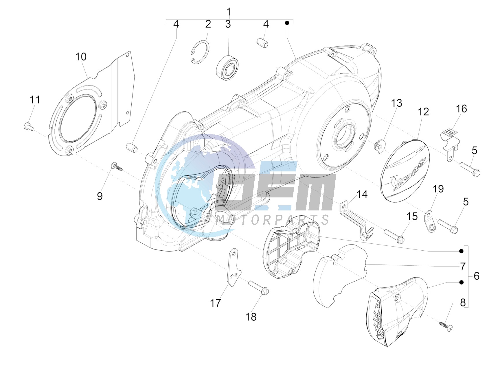 Crankcase cover - Crankcase cooling