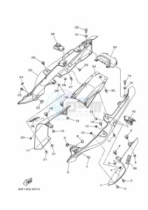 MT-07 MTN690-U (BHH1) drawing SIDE COVER