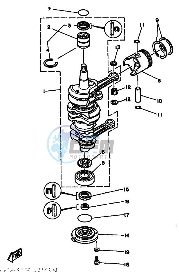 CRANKSHAFT--PISTON