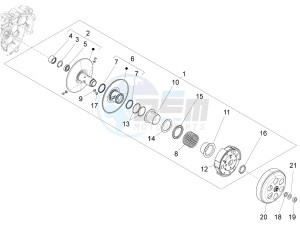 LX 150 4T 3V ie E3 Vietnam drawing Driven pulley