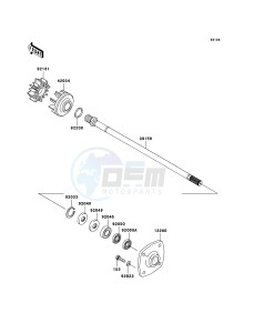 JET SKI ULTRA 300X JT1500HCF EU drawing Drive Shaft