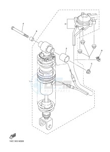 FJR1300A FJR1300A ABS (1MC9 1MCA 1MCB) drawing REAR SUSPENSION