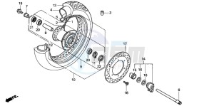 NV750C2 drawing FRONT WHEEL